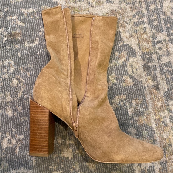 Jeffery Campbell Brown suede high heel booties - Picture 2 of 5